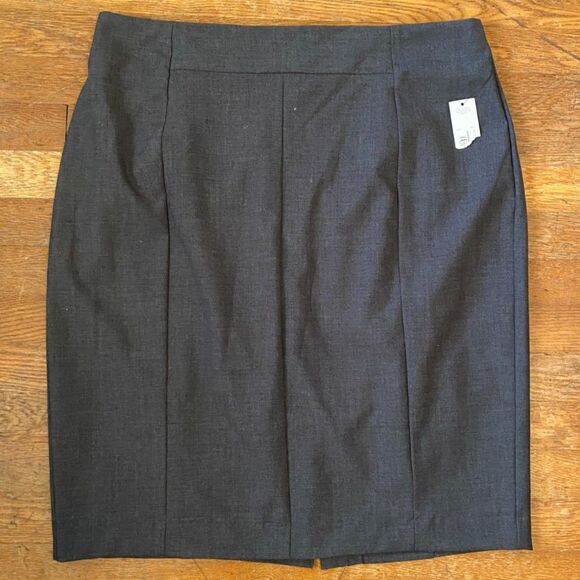 NWT Worthington Gray Knee Length Pencell Skirt Women Size 18 - Picture 1 of 5